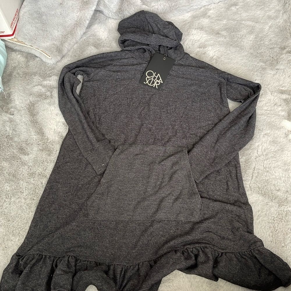 NWT Chaser girls ruffle long sleeves good dress size 6